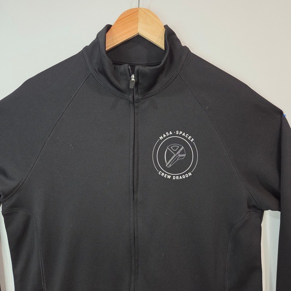 Spacex Other - SpaceX NASA Crew Dragon 2019 Demo-1 Era Jacket M Black Full Zip Aerospace